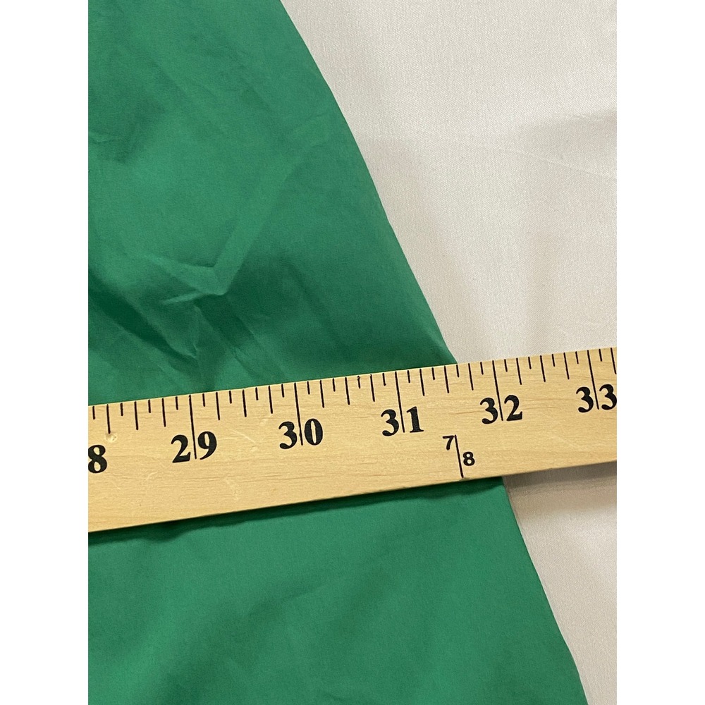 Hyacinth House Tuckernuck Green Ruffle Neck Midi Dress Womens XL Poplin - Picture 7 of 10